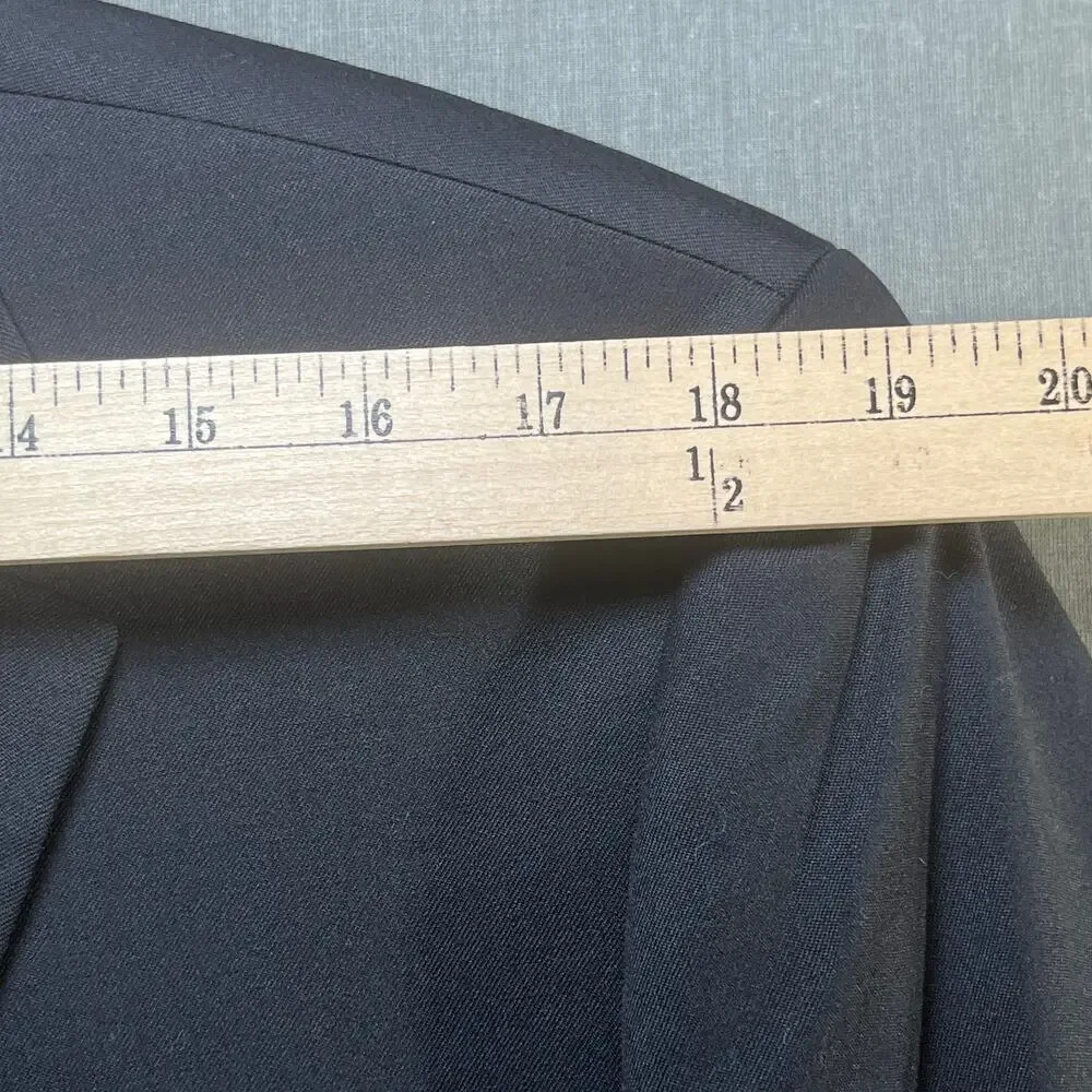 MICHAEL Michael Kors Blazer Mens‎ 42S Navy Blue Wool Blend Two-Button Lined